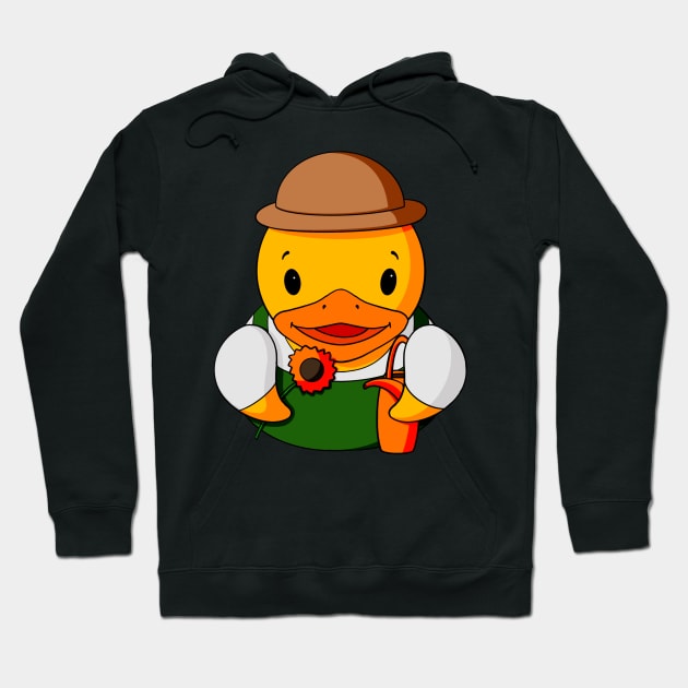 Gardener Rubber Duck Hoodie by Alisha Ober Designs